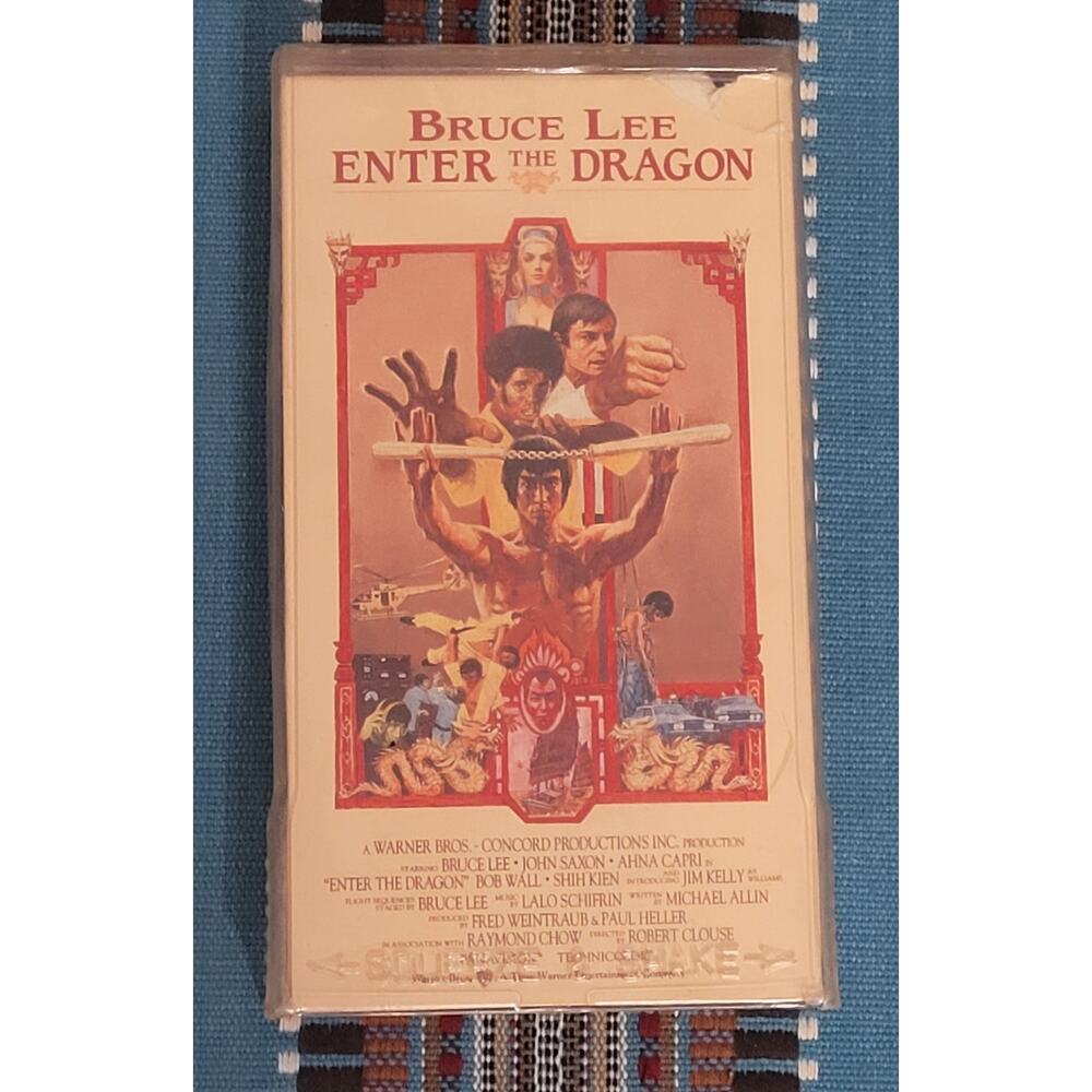Bruce Lee Enter The Dragon (VHS, 1993) Martial Arts Action Pre-owned Untested - Picture 1 of 4
